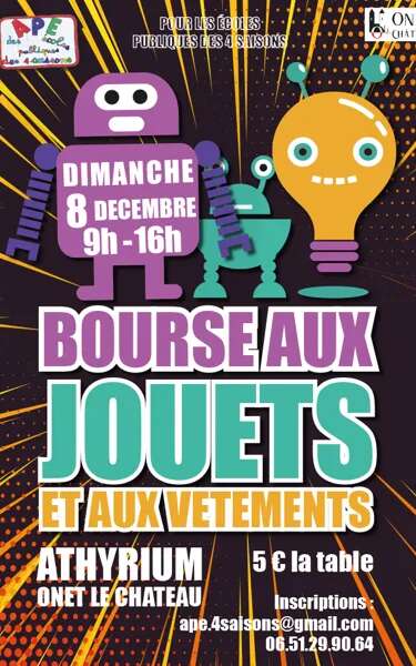 Bourse aux jouets de l'APE des 4 saisons