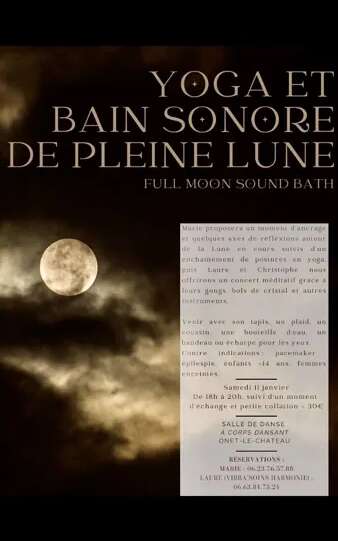 Yoga et bain sonore de pleine Lune