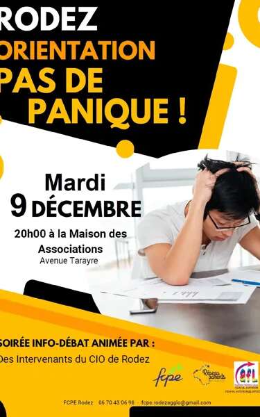 Conférence : "Orientation : pas de panique"