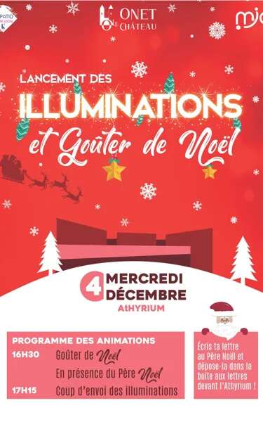 Lancement des illuminations de Noël