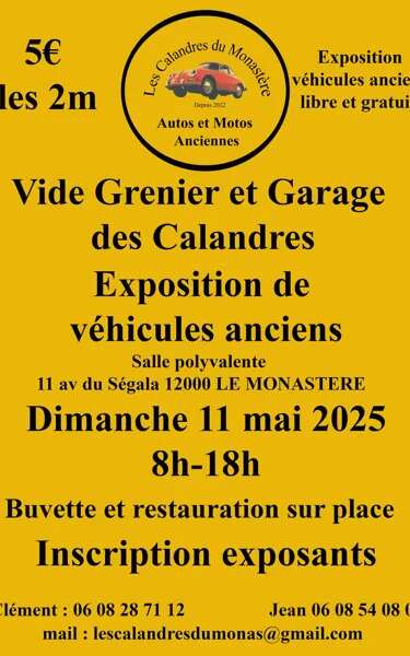 Vide Grenier-Garage et exposition de voitures anciennes