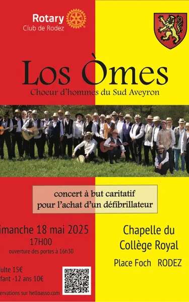 Concert LOS OMES: cœur d'hommes du Sud Aveyron