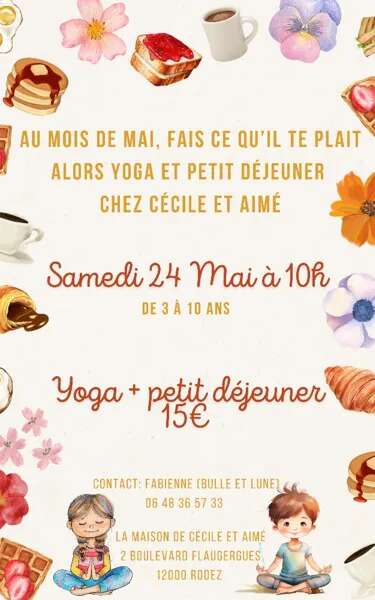Animation yoga enfant et petit-déjeuner