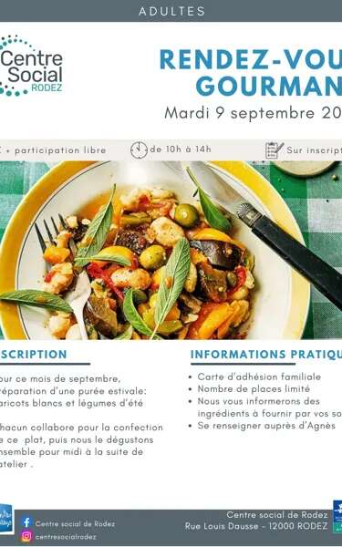 Rendez-vous gourmand avec le Centre Social de Rodez
