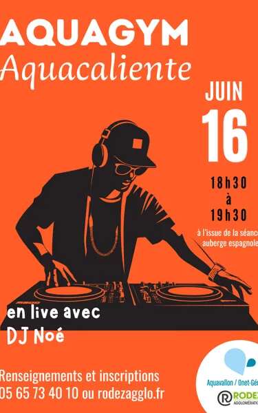 Aquagym en live avec DJ Noé