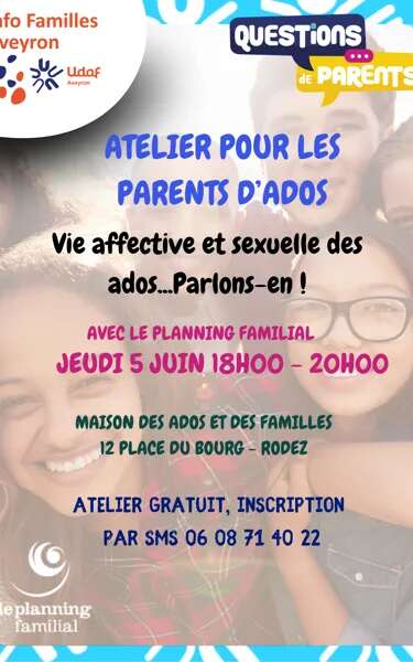 Atelier pour les parents d’Ados
