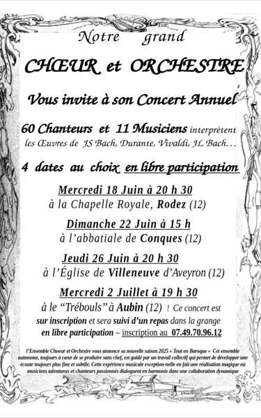 Concert : Le Choeur et Orchestre