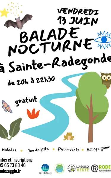 Balade nocturne à Sainte Radegonde
