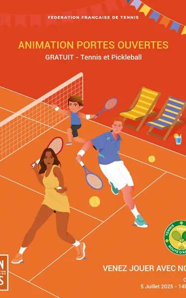Portes ouvertes avec pratique du tennis et pickleball