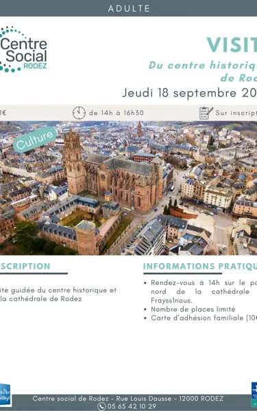 Visite du centre historique avec le centre social de Rodez