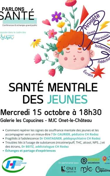 Conférence : "Parlons santé, la santé mentale des jeunes"
