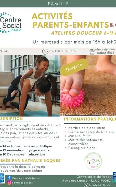 Atelier douceur 6-11 ans- Un mercredi par mois