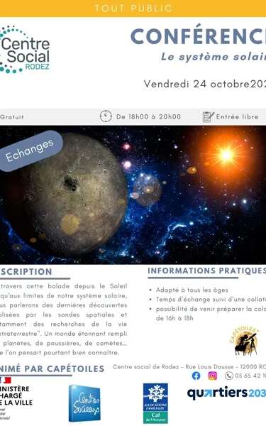Conférence : le système solaire