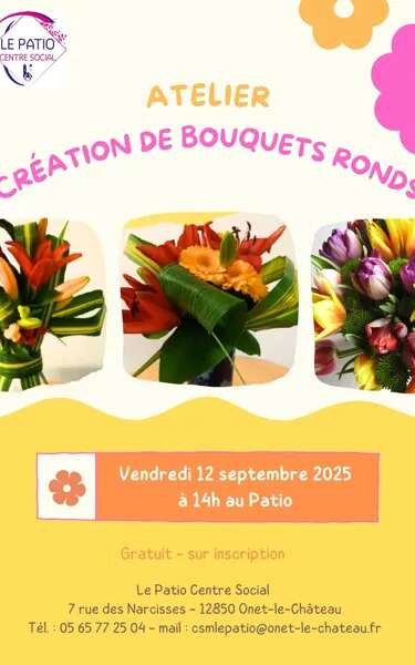 Atelier création de bouquets ronds