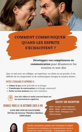 Atelier formation : "Comment communiquer quand les esprits s'échauffent ?"