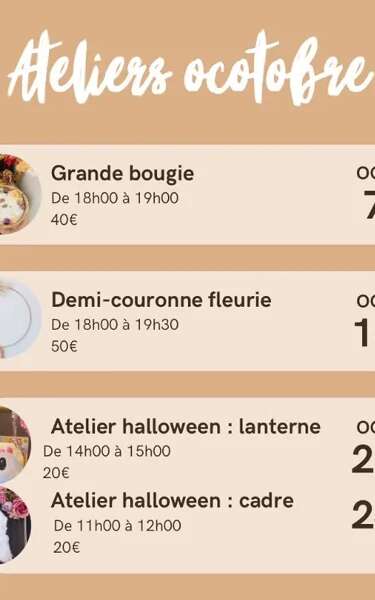 Atelier Art Floral : Grande Bougie