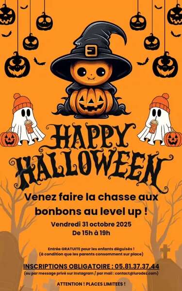 Chasse aux Bonbons d’Halloween au Level Up