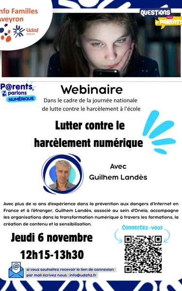 Webinaire « lutter contre la harcèlement numérique »