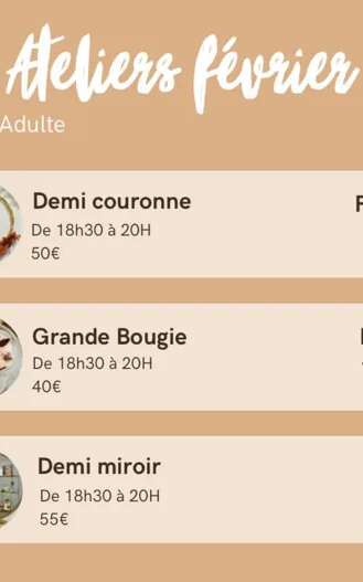 Atelier Art Floral : Demi Miroir