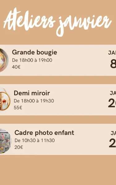 Atelier Art Floral : Cadre Photo Enfant