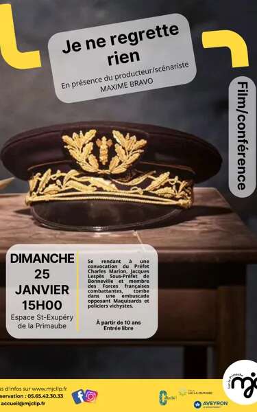 FILM/CONFÉRENCE : Je ne regrette rien