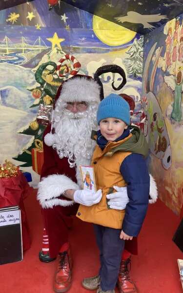 Festival Bonheurs d'Hiver - Photo avec le Père Noël