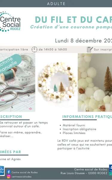 Atelier créatif : Du fil et du café