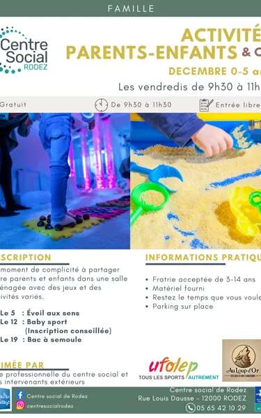 Activités parents & enfants (0-5 ans)