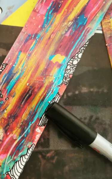 1er dimanche du mois : atelier "Marque-page abstrait"