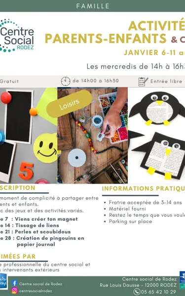 Activités parents & enfants (6-11 ans)