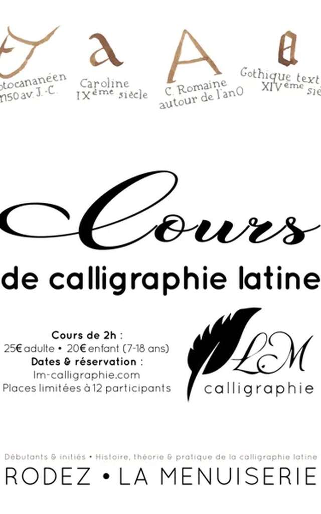 COURS DE CALLIRAPHIE LATINE