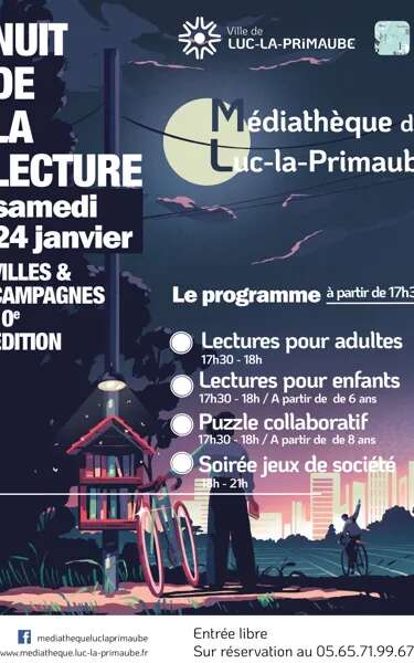 Soirée lecture et jeux de société