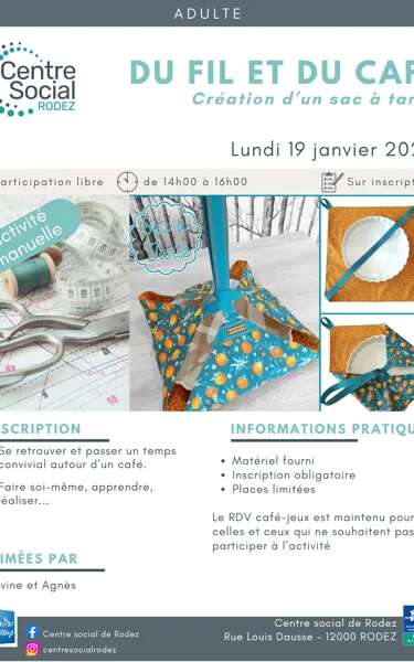 Atelier créatif : Du fil et du café