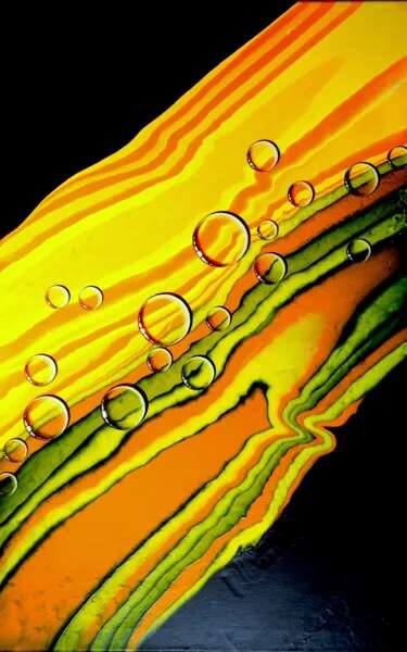 Atelier de peinture pouring