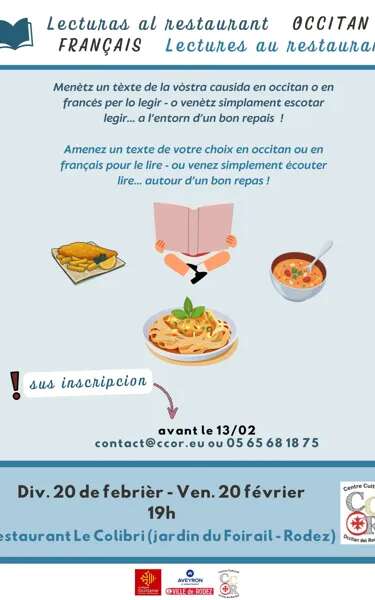 Lectures au restaurant occitan-français