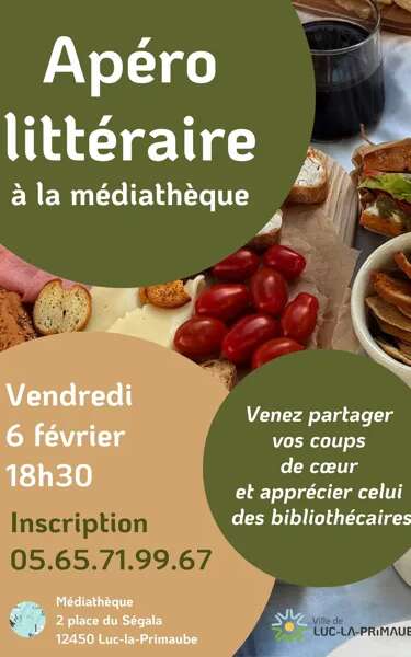 Apéro littéraire à la médiathèque
