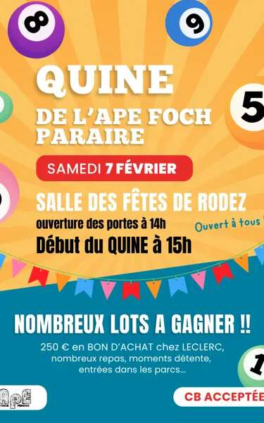 QUINE de l'APE Foch-Paraire