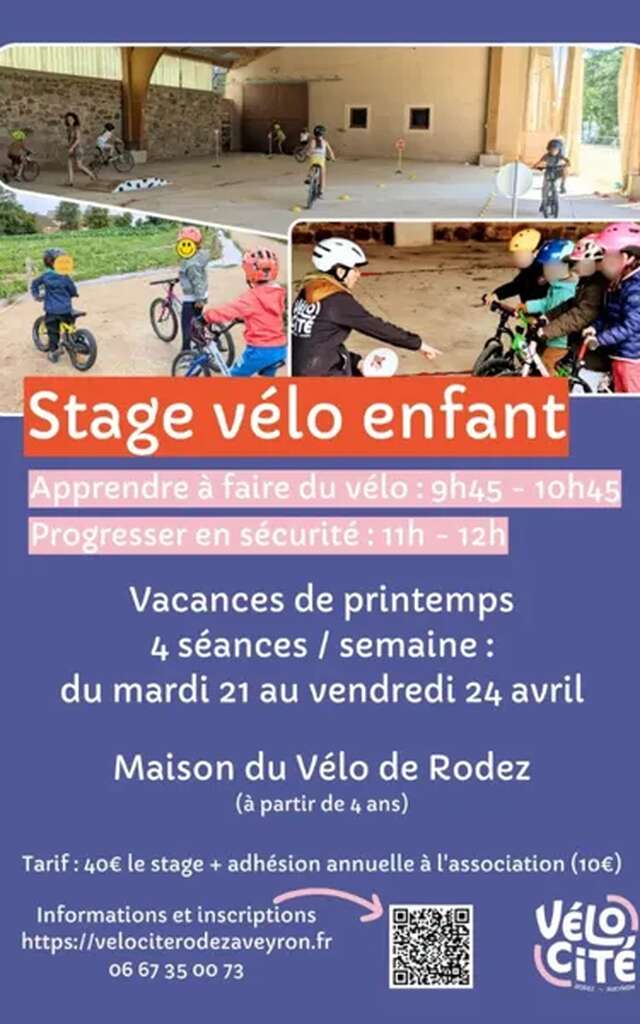 Stage de vélo - progresser à vélo