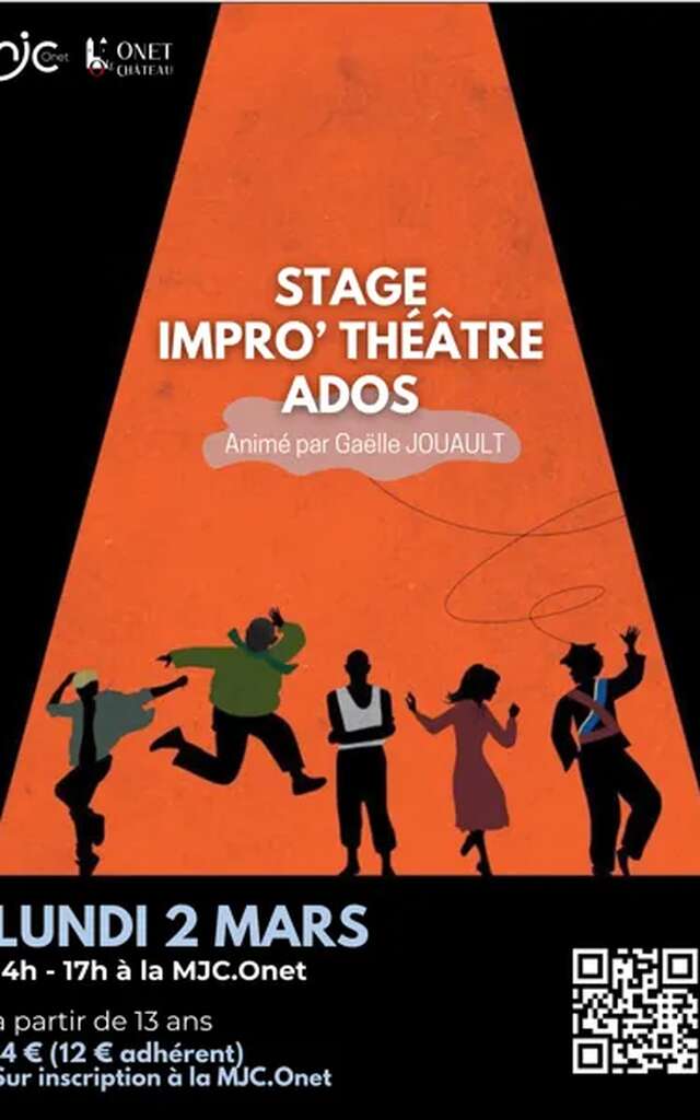 Stage d'improvisation théâtrale (13 ans+)