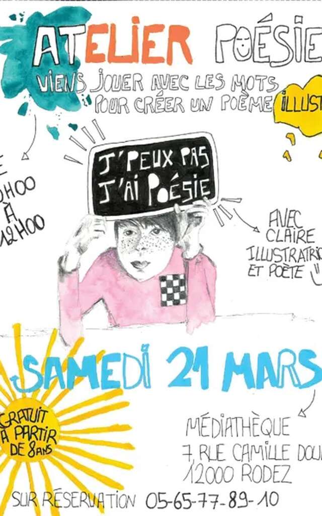 Atelier Poésie à la Médiathèque de Rodez
