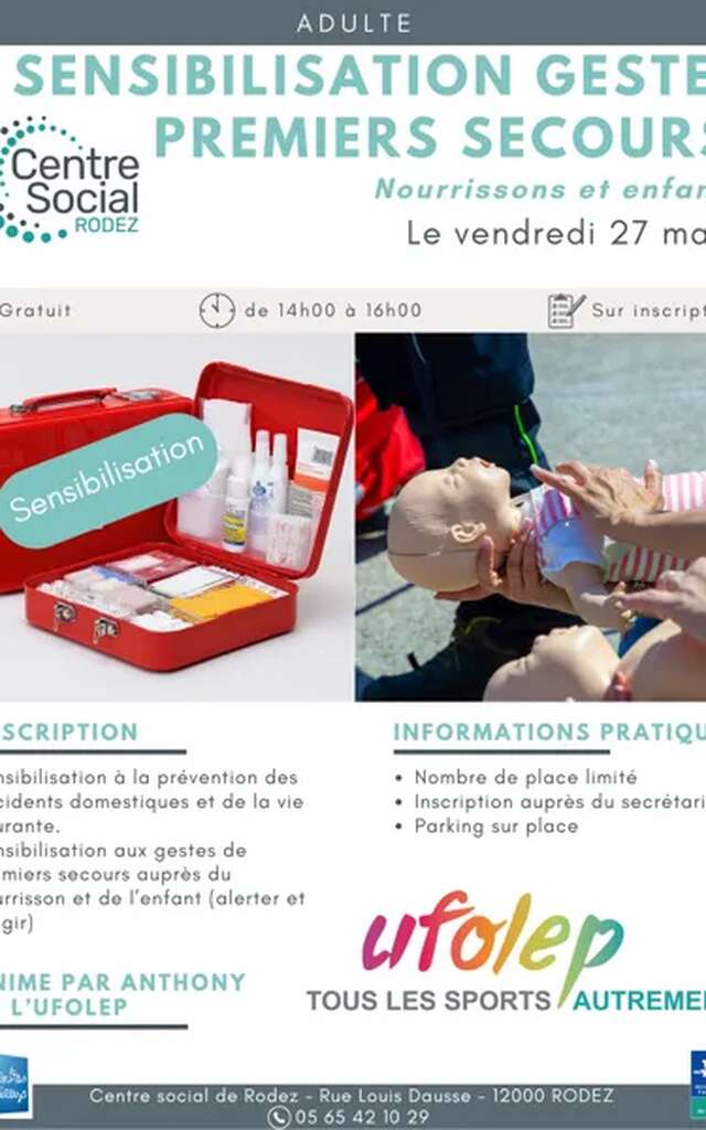 Sensibilisation gestes premiers secours (nourrissons et enfants)
