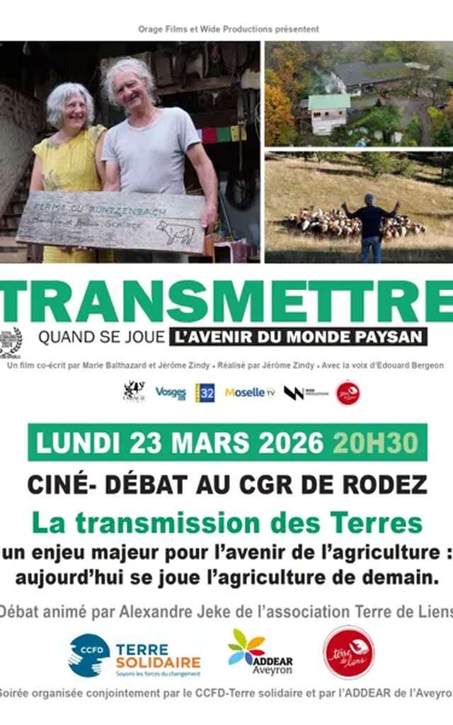 Ciné débat : Transmettre, quand se joue l'avenir du monde paysan.