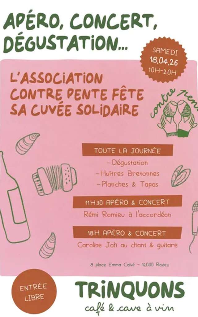 Apéro, concerts, dégustations des Vins de l'Aveyron