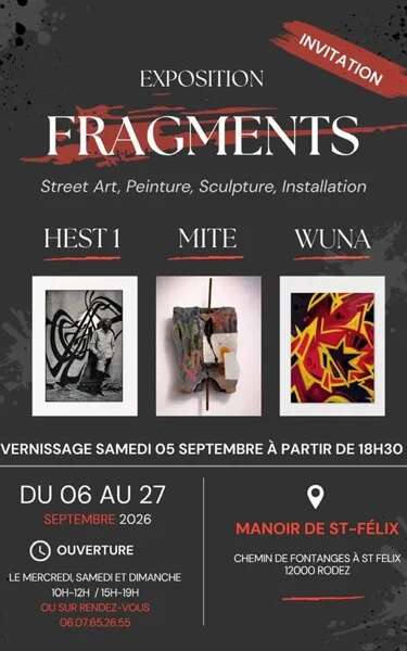 Exposition " Fragments " - Street Art, Peinture, Sculpture