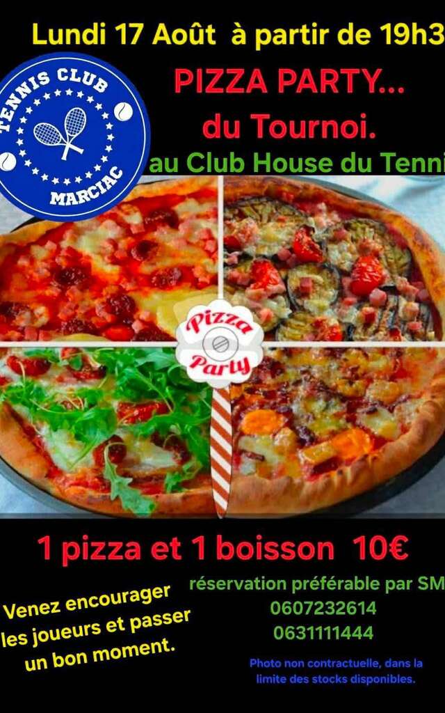 Pizza party au Tennis Club