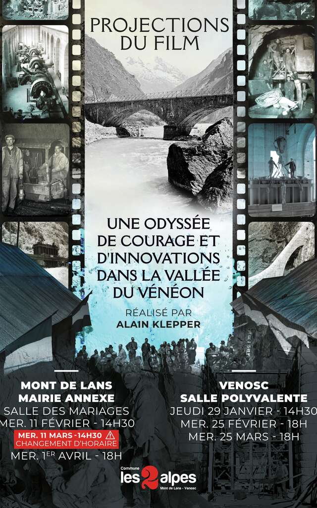 Projections à Mont-de-Lans  - Une odyssée de courage et d'innovations dans la vallée du Vénéon