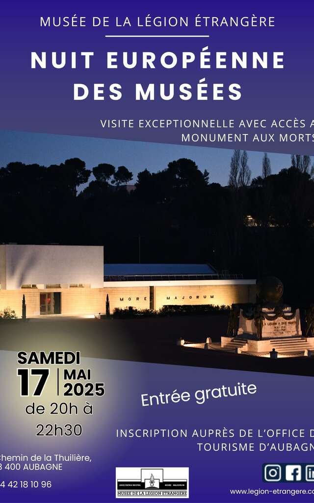 Nuit européenne des musées : visite guidée du Musée de la Légion étrangère