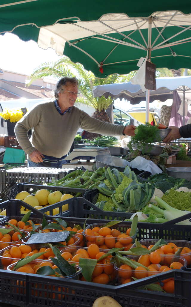Le marché du port de Hyères