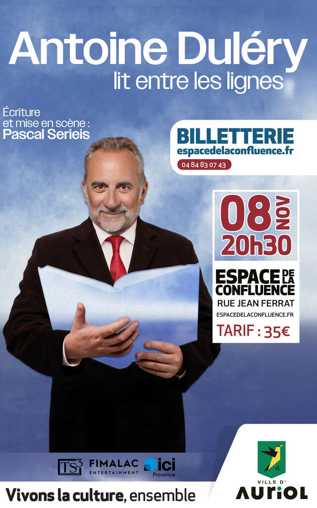 Antoine Duléry lit entre les lignes