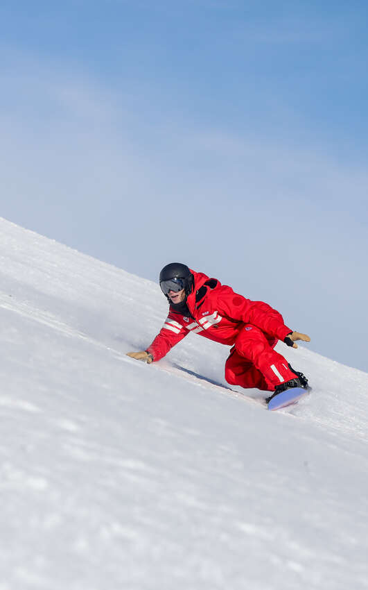 Snowboardlessen met het ESF in Le Collet
